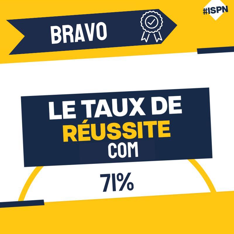 🏆 Le taux de réussite COM 2024 🏆