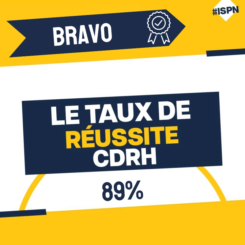 🏆 Le taux de réussite CDRH 2024 🏆